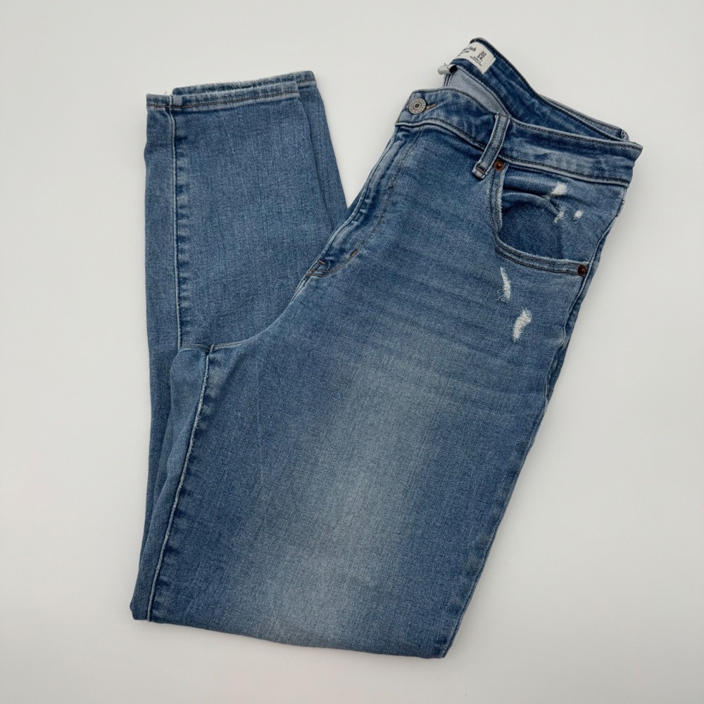 Abercrombie & Fitch Curve Love Super Skinny Ankle Jeans High Rise 32/14L